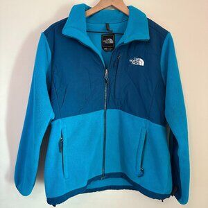 Women's Blue North Face Fleece Zip-Up Jacket